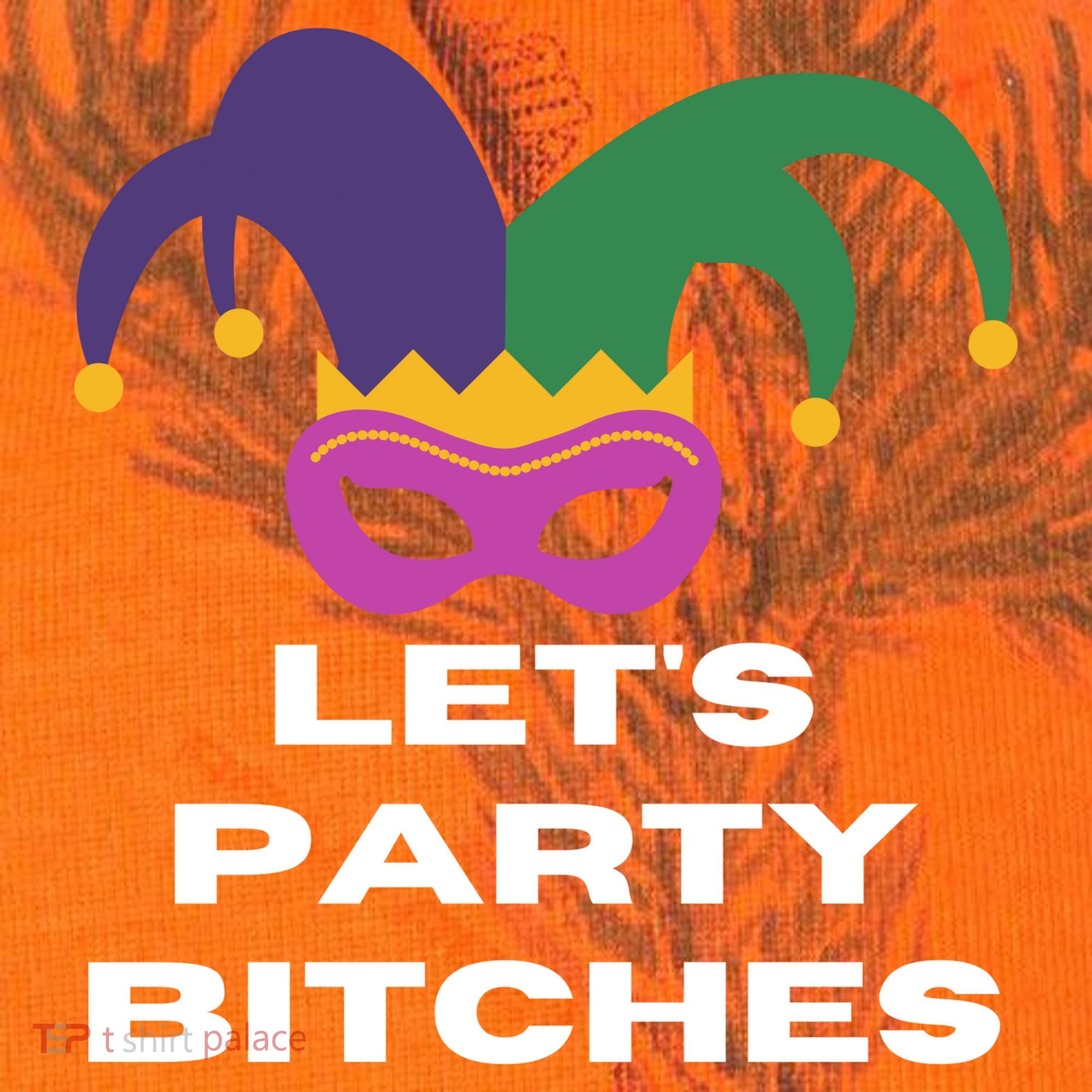 Let's Party Bitches Mardi Gras Kati Licensed 12" Camo Cuffed Beanie