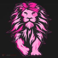 Lion Pink Bandana Breast Cancer Awareness Survivor Warrior Toddler Hoodie thumb 2
