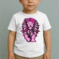 Lion Pink Bandana Breast Cancer Awareness Survivor Warrior Toddler T-Shirt thumb 2