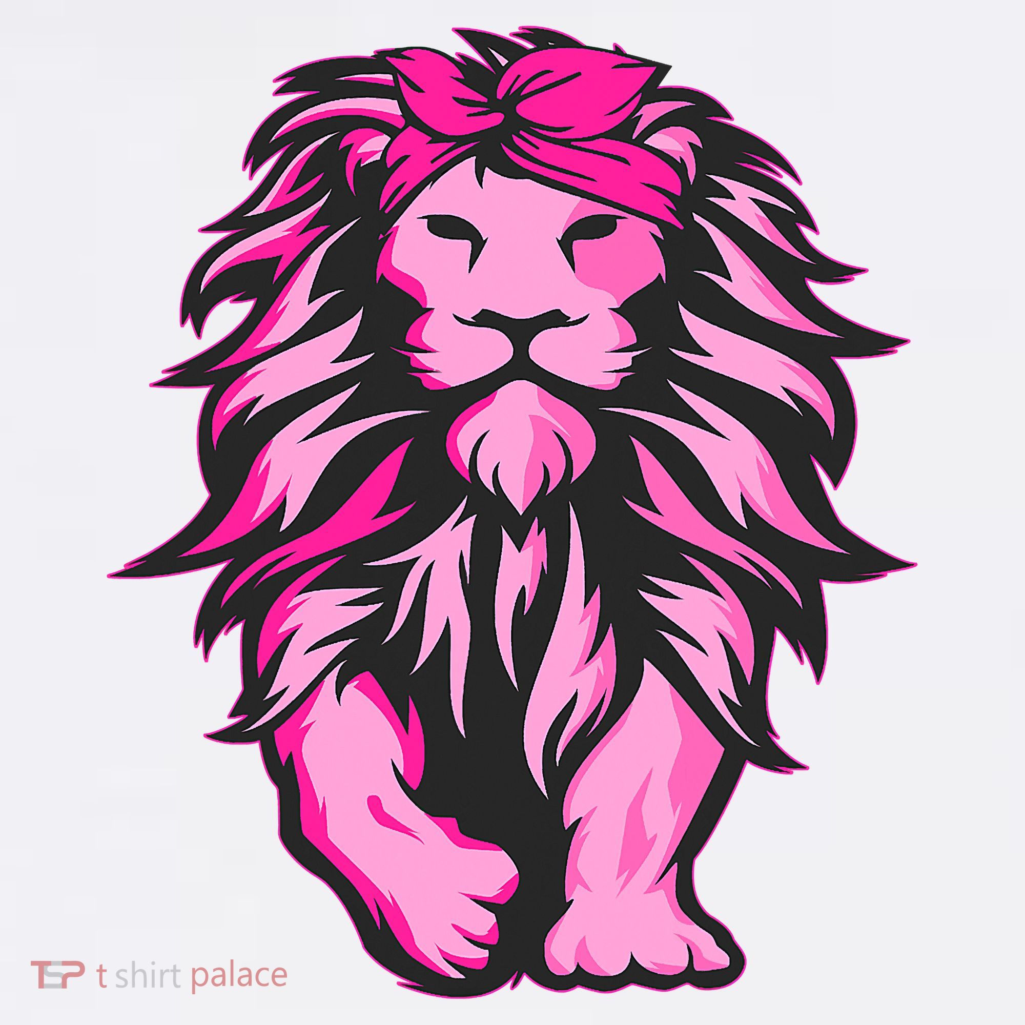Lion Pink Bandana Breast Cancer Awareness Survivor Warrior Visor