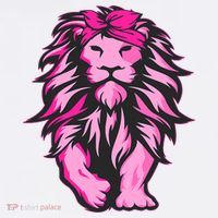 Lion Pink Bandana Breast Cancer Awareness Survivor Warrior Women's T-Shirt thumb 6