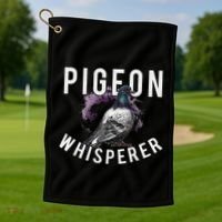 Love Pigeons Bird Lover Pigeon Whisperer Golf Towel thumb 1