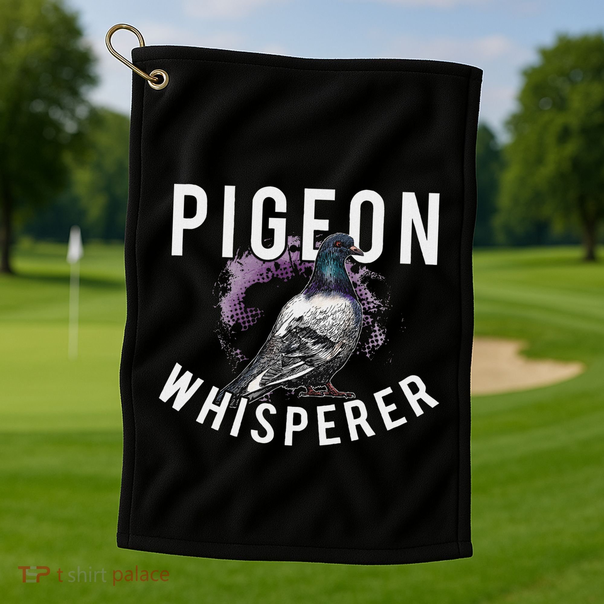Love Pigeons Bird Lover Pigeon Whisperer Golf Towel