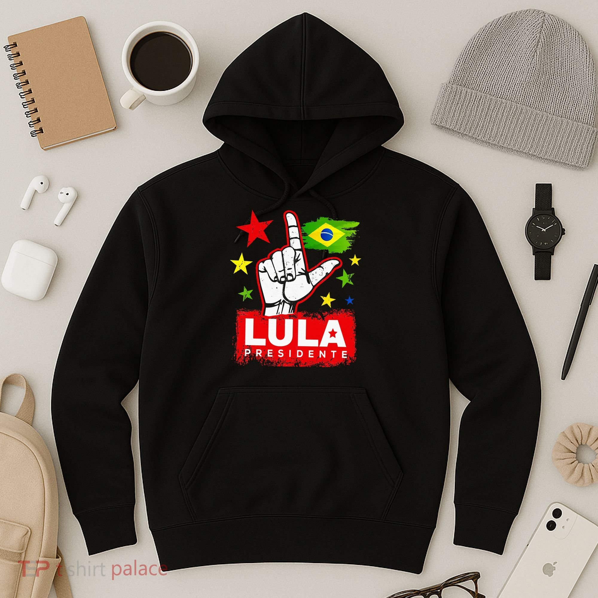 Lula Presidente Brasil Lula Brazil President Support Hoodie