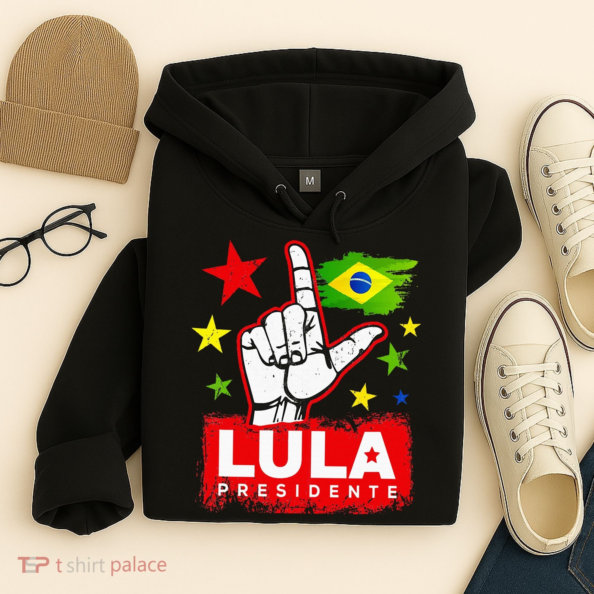 Lula Presidente Brasil Lula Brazil President Support Hoodie