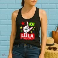 Lula Presidente Brasil Lula Brazil President Support Women's Tank Top thumb 2