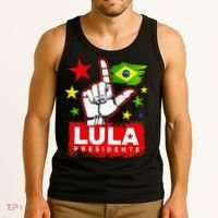 Lula Presidente Brasil Lula Brazil President Support Tank Top thumb 3