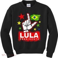 Lula Presidente Brasil Lula Brazil President Support Kids Sweatshirt thumb 0