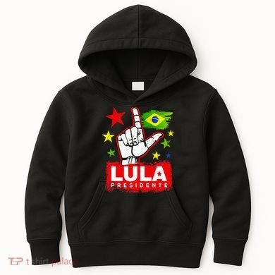 Lula Presidente Brasil Lula Brazil President Support Kids Hoodie