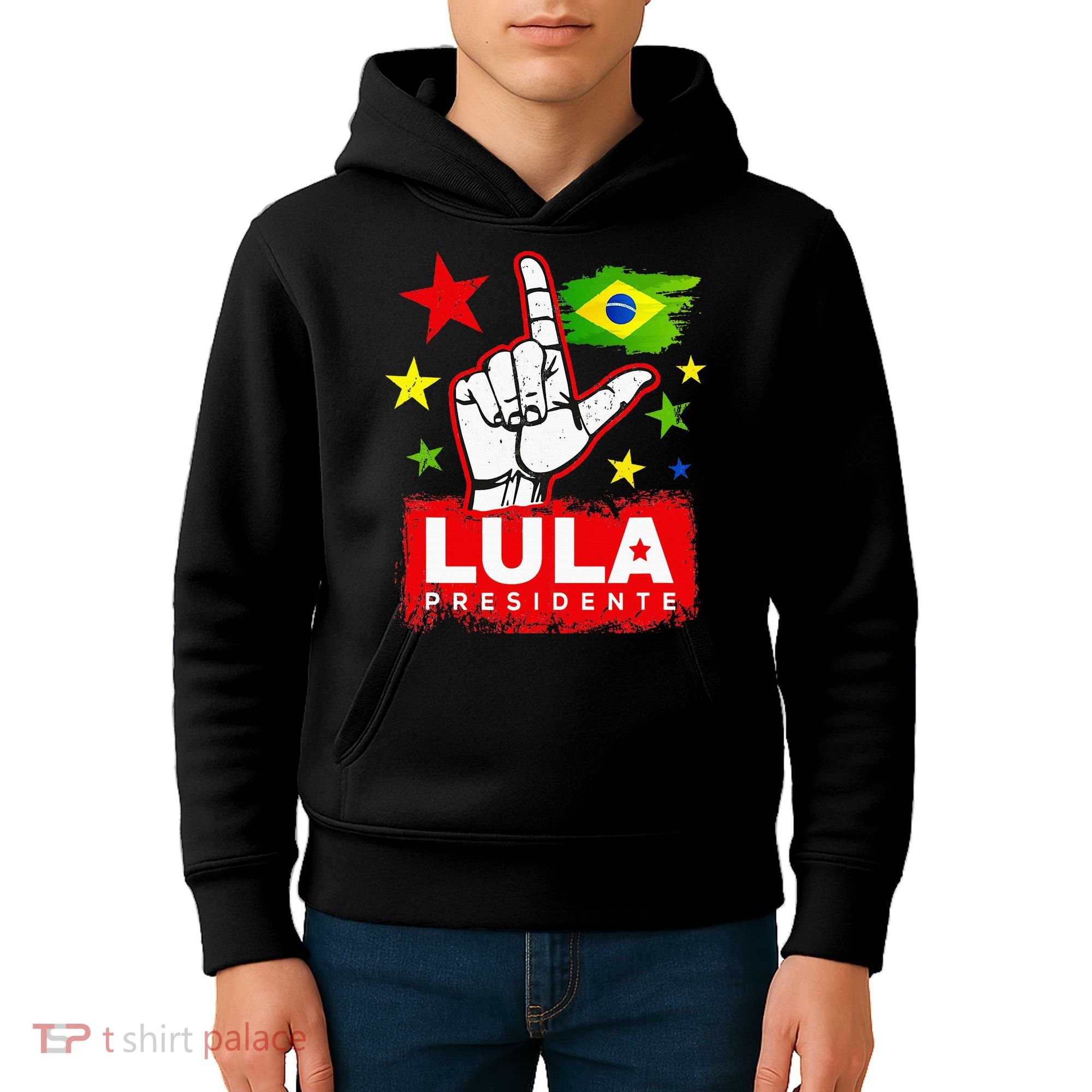 Lula Presidente Brasil Lula Brazil President Support Kids Hoodie