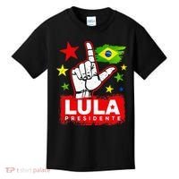 Lula Presidente Brasil Lula Brazil President Support Kids T-Shirt thumb 0