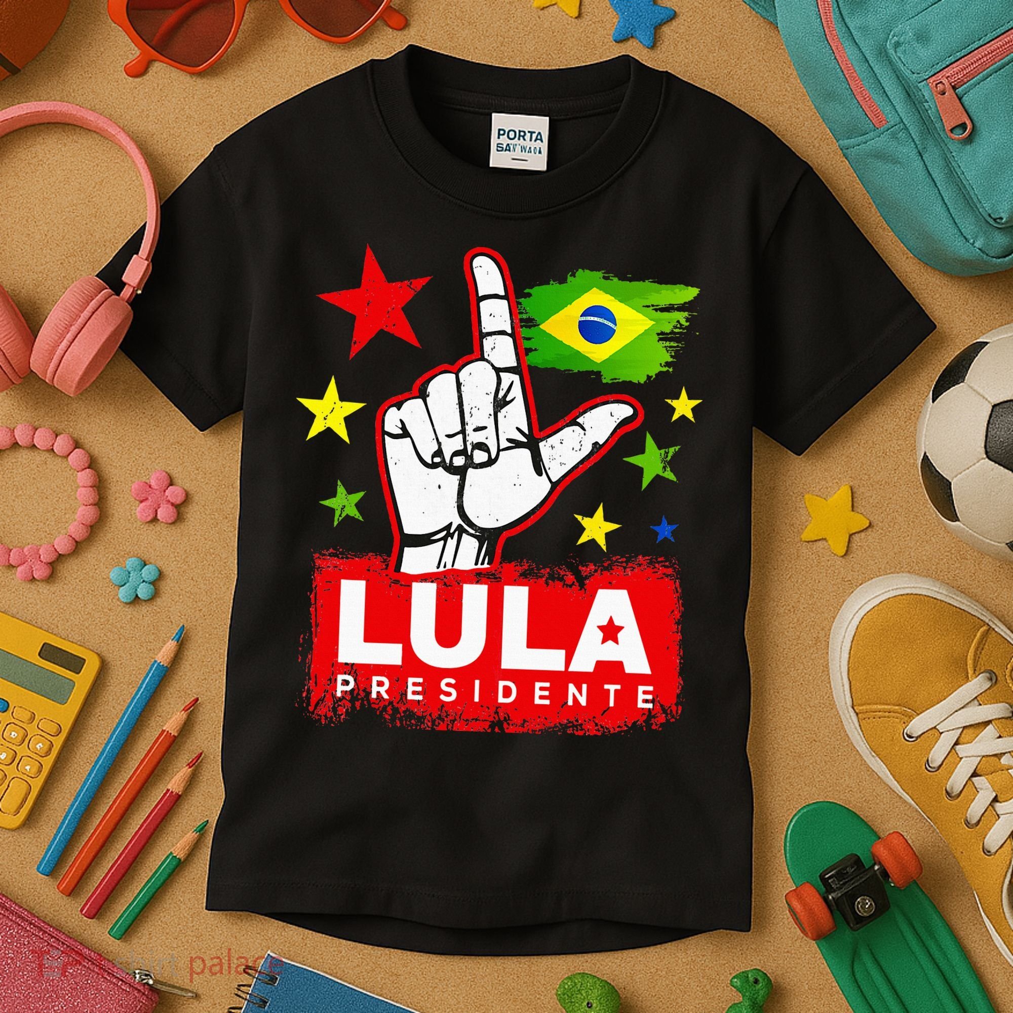 Lula Presidente Brasil Lula Brazil President Support Kids T-Shirt