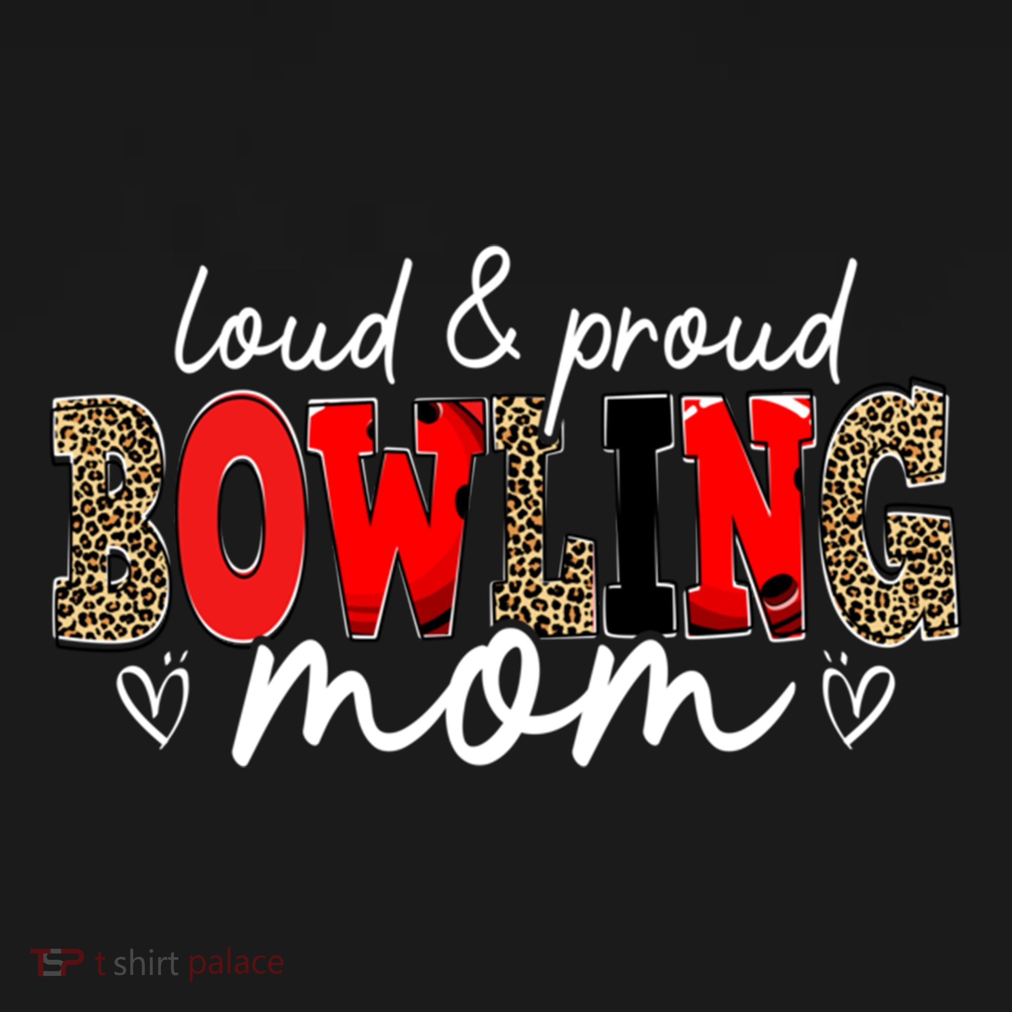 Loud Proud Bowling Mom Leopard Mama Mommy Mother's Day Funny Gift Backpack