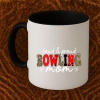 Loud Proud Bowling Mom Leopard Mama Mommy Mother's Day Funny Gift Coffee Mug thumb 2