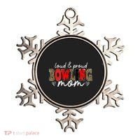 Loud Proud Bowling Mom Leopard Mama Mommy Mother's Day Funny Gift Ornament thumb 0