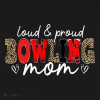 Loud Proud Bowling Mom Leopard Mama Mommy Mother's Day Funny Gift Ornament thumb 1