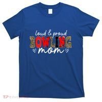 Loud Proud Bowling Mom Leopard Mama Mommy Mother's Day Funny Gift T-Shirt thumb 0