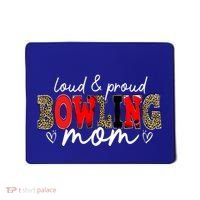 Loud Proud Bowling Mom Leopard Mama Mommy Mother's Day Funny Gift Mousepad thumb 0