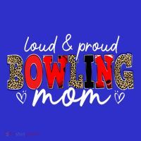 Loud Proud Bowling Mom Leopard Mama Mommy Mother's Day Funny Gift Mousepad thumb 1