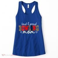 Loud Proud Bowling Mom Leopard Mama Mommy Mother's Day Funny Gift Women's Tank Top thumb 0