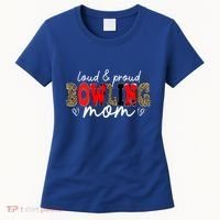Loud Proud Bowling Mom Leopard Mama Mommy Mother's Day Funny Gift Women's T-Shirt thumb 0