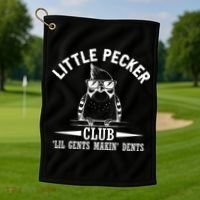 Little Pecker Club Woodpecker Golf Towel thumb 1