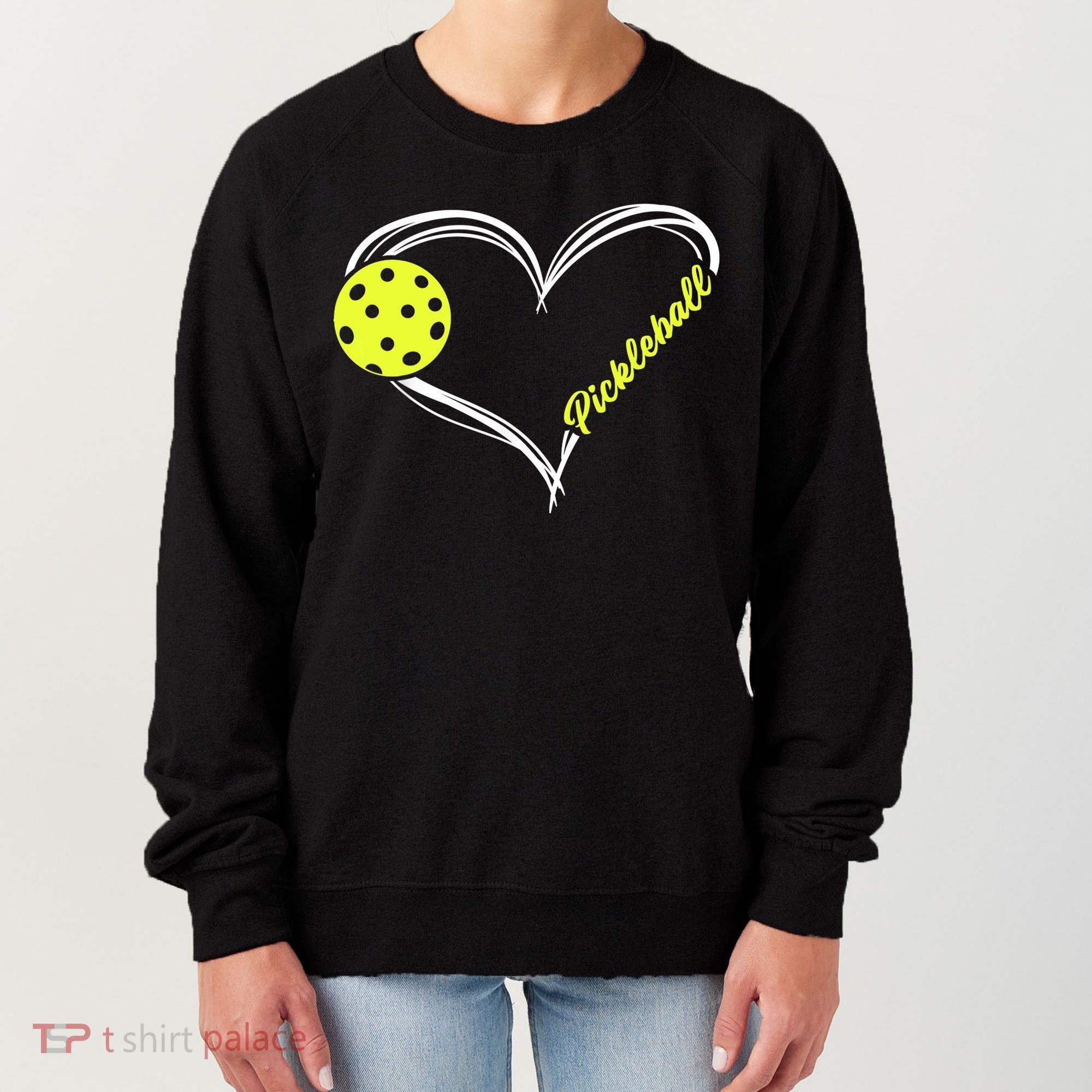 Love Pickleball Cute Pickleball Match, I Love Pickleball TShirt Women's Sweatshirt