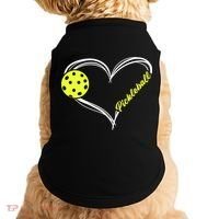 Love Pickleball Cute Pickleball Match, I Love Pickleball TShirt Doggie Tank thumb 0