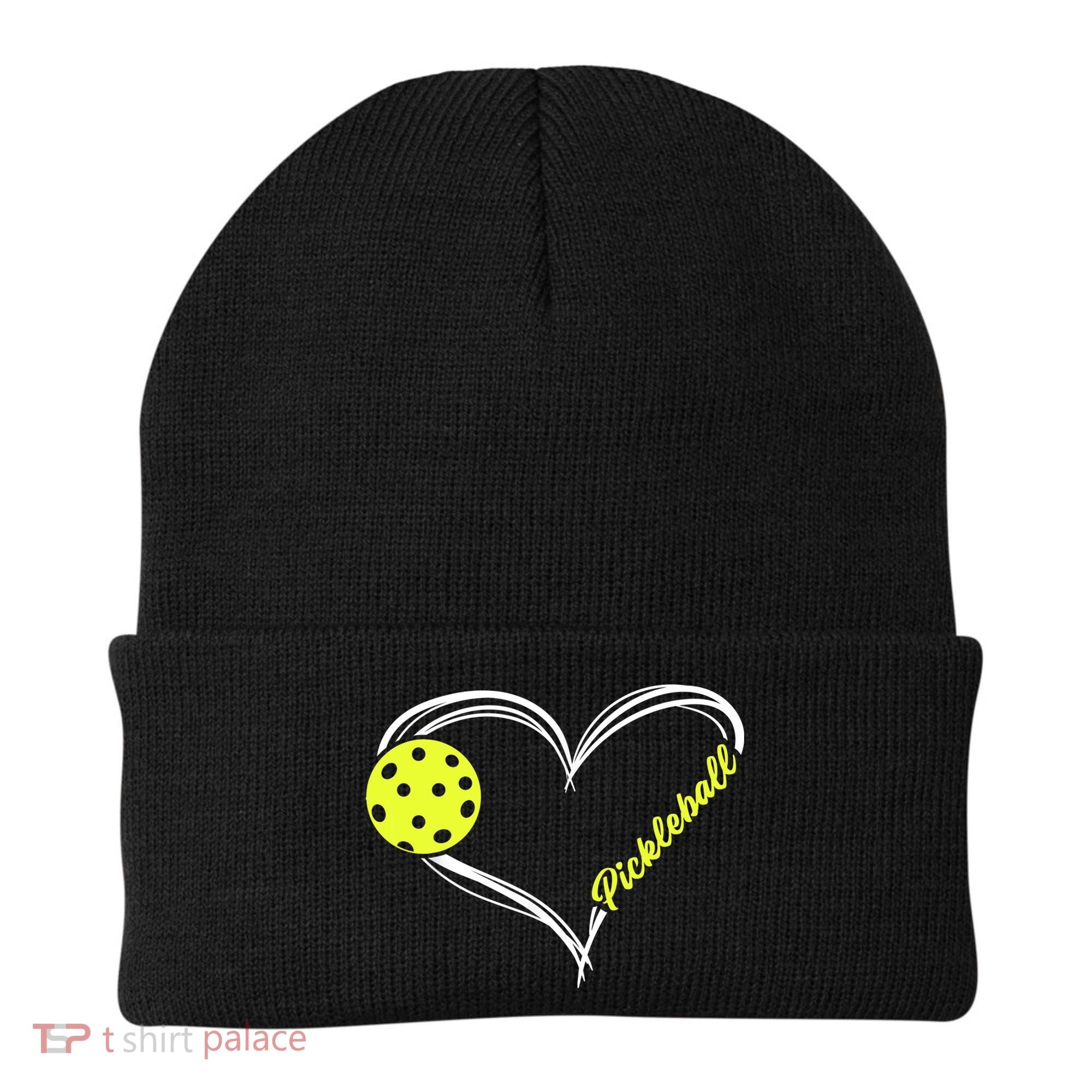 Love Pickleball Cute Pickleball Match, I Love Pickleball TShirt Beanie