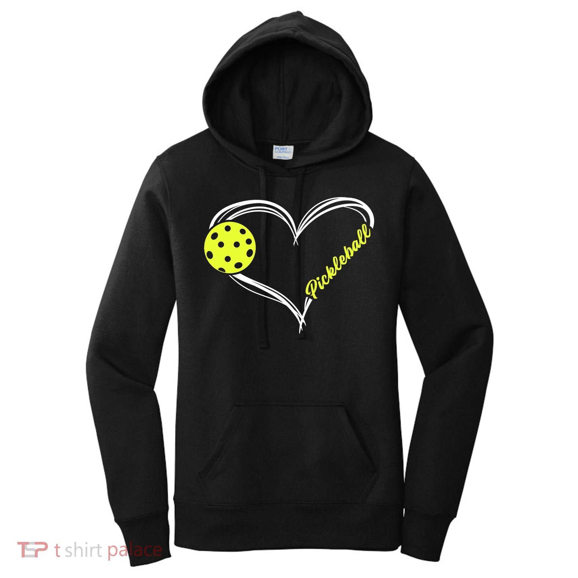 Love Pickleball Cute Pickleball Match, I Love Pickleball TShirt Women's Hoodie