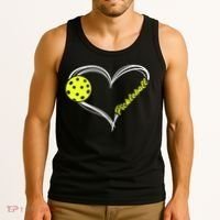Love Pickleball Cute Pickleball Match, I Love Pickleball TShirt Tank Top thumb 3