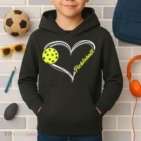 Love Pickleball Cute Pickleball Match, I Love Pickleball TShirt Kids Hoodie thumb 2