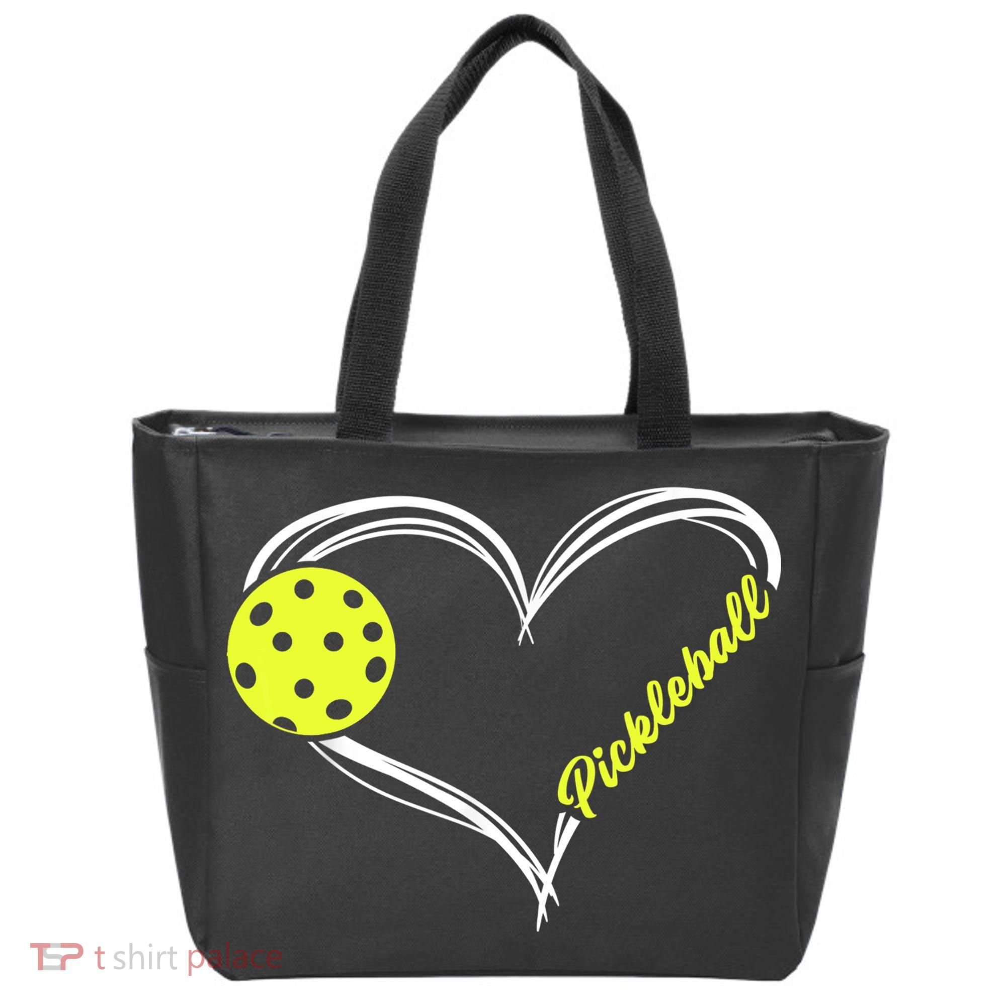 Love Pickleball Cute Pickleball Match, I Love Pickleball TShirt Tote Bag
