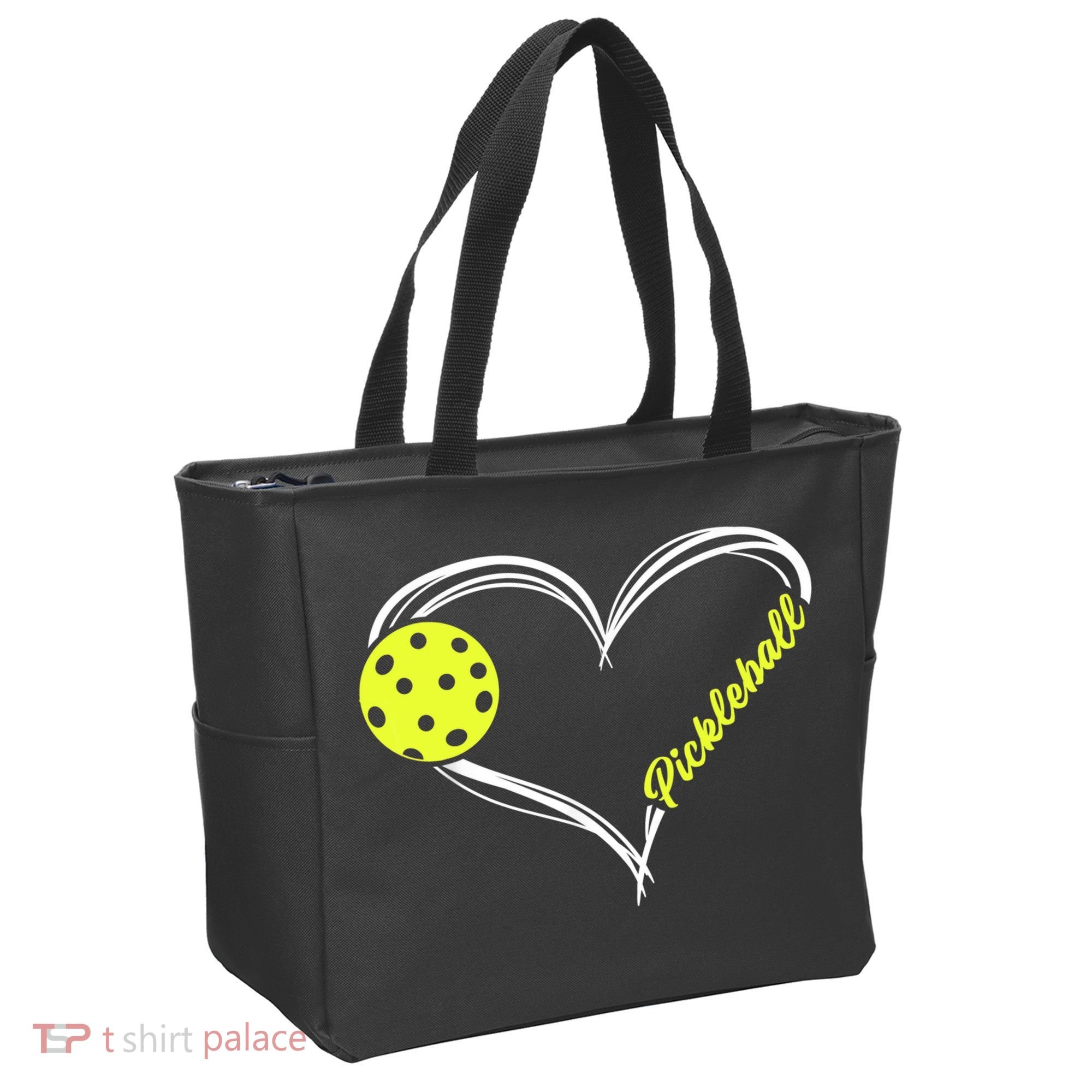 Love Pickleball Cute Pickleball Match, I Love Pickleball TShirt Tote Bag