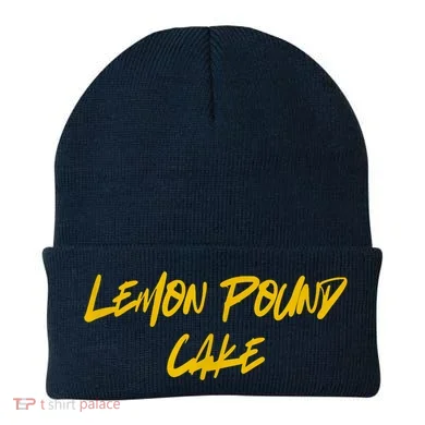 Lemon Pound Cake Meme Beanie