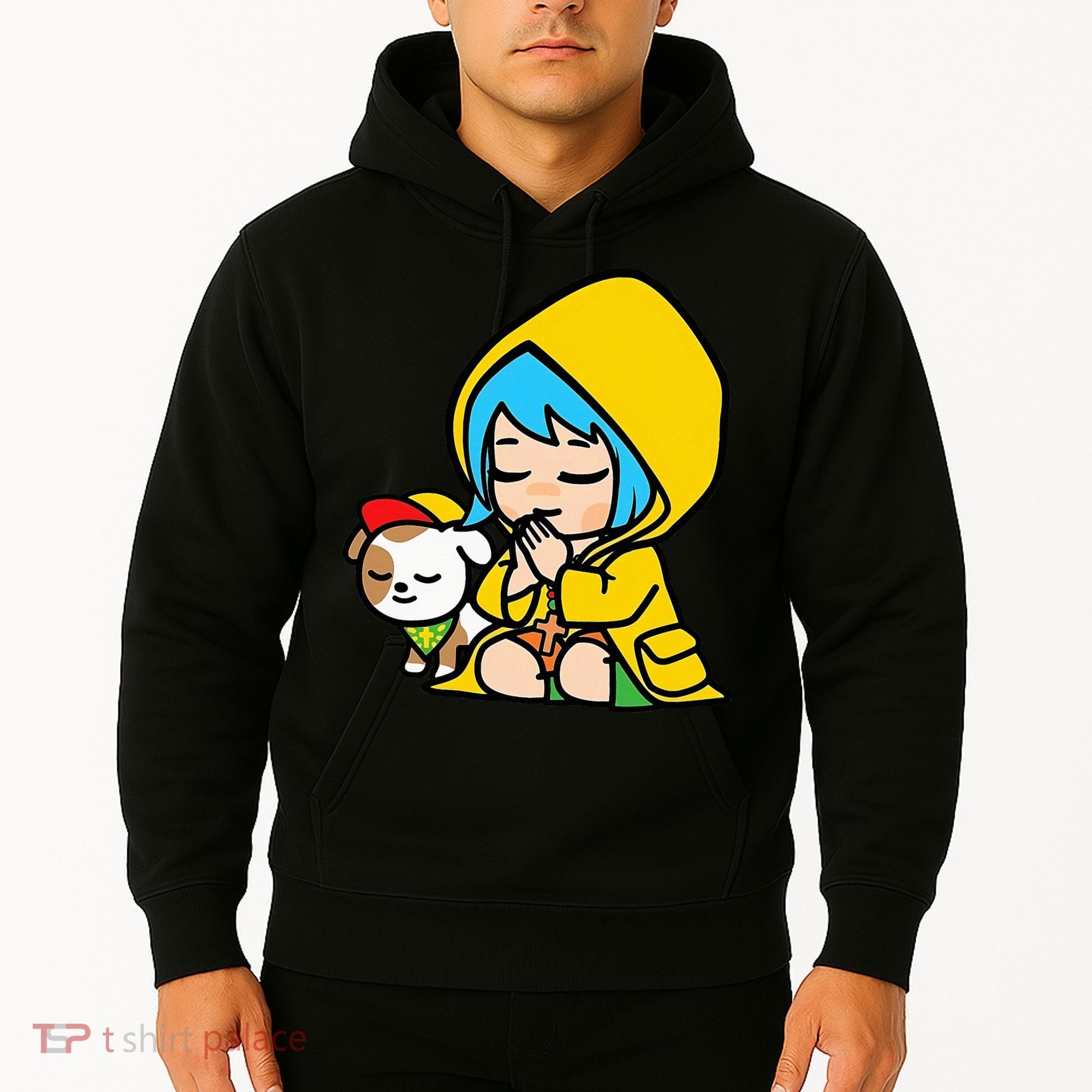 Luce Praying Catholic Pilgrim Vatican Anime Mascot 2025 Hoodie
