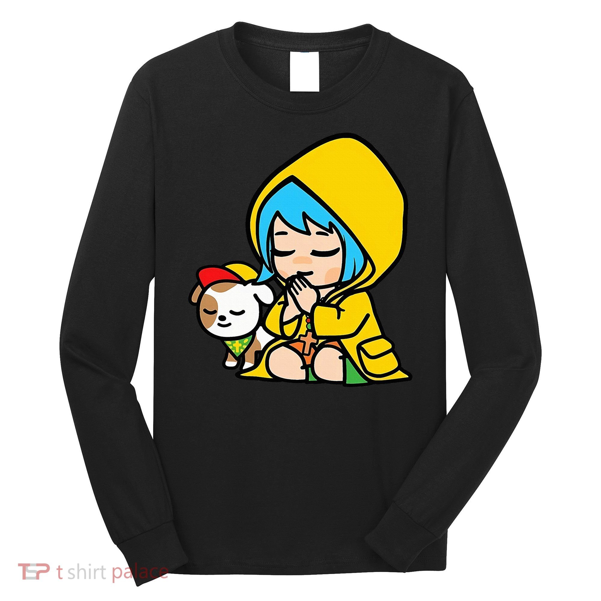 Luce Praying Catholic Pilgrim Vatican Anime Mascot 2025 Long Sleeve Shirt