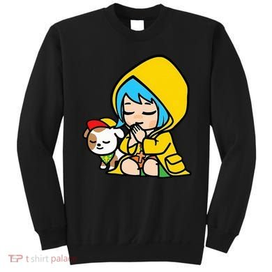 Luce Praying Catholic Pilgrim Vatican Anime Mascot 2025 Sweatshirt