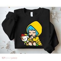 Luce Praying Catholic Pilgrim Vatican Anime Mascot 2025 Sweatshirt thumb 2