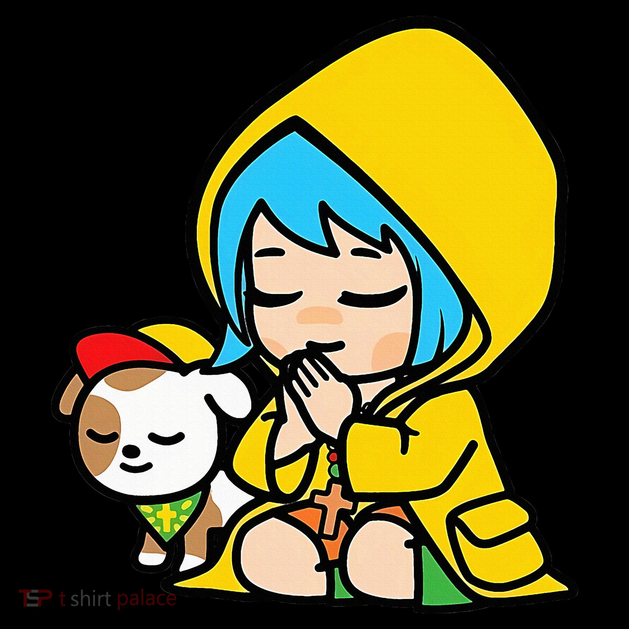 Luce Praying Catholic Pilgrim Vatican Anime Mascot 2025 Sweatshirt