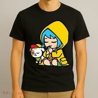 Luce Praying Catholic Pilgrim Vatican Anime Mascot 2025 T-Shirt thumb 3