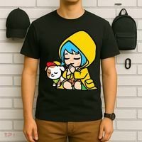 Luce Praying Catholic Pilgrim Vatican Anime Mascot 2025 T-Shirt thumb 6