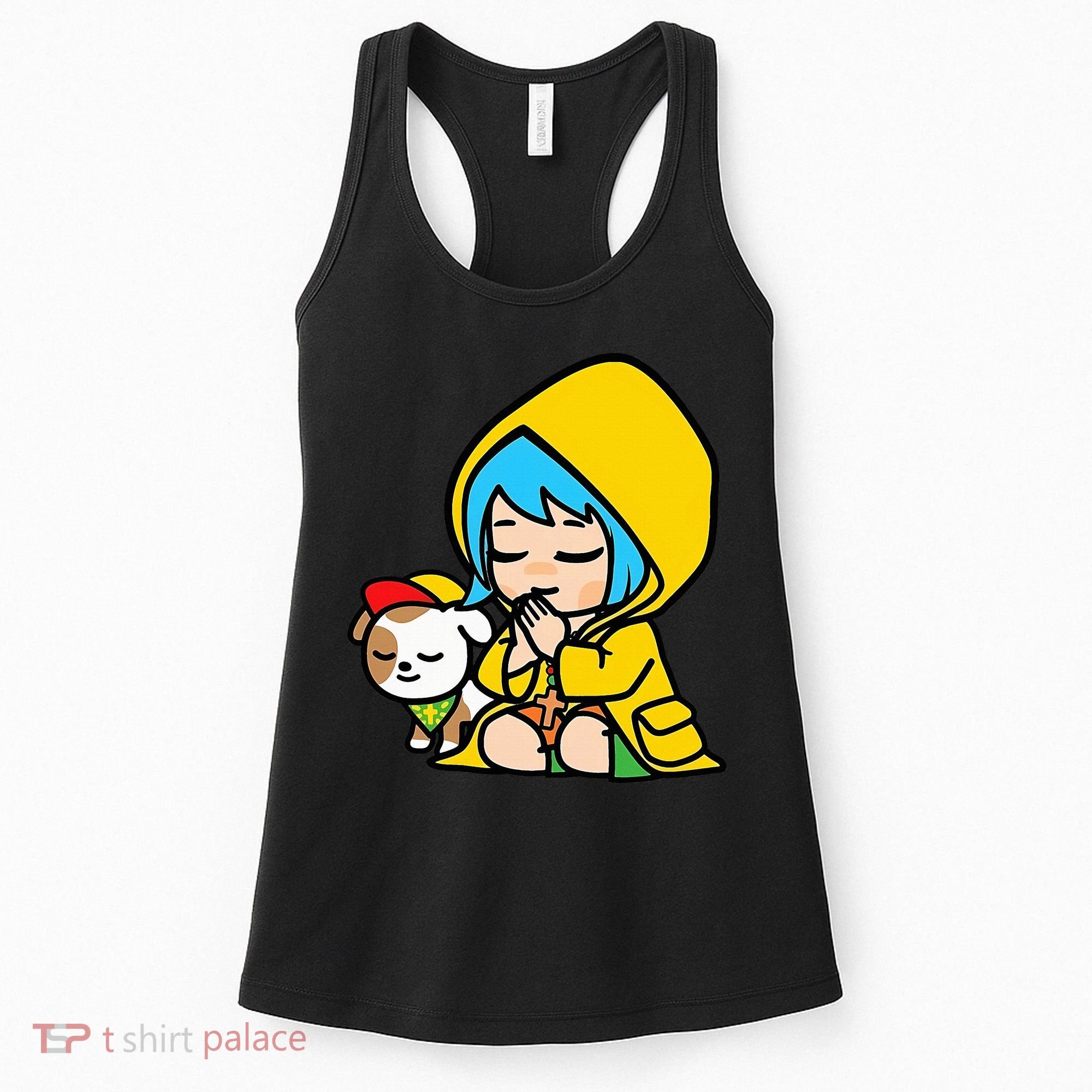 Luce Praying Catholic Pilgrim Vatican Anime Mascot 2025 Women's Tank Top
