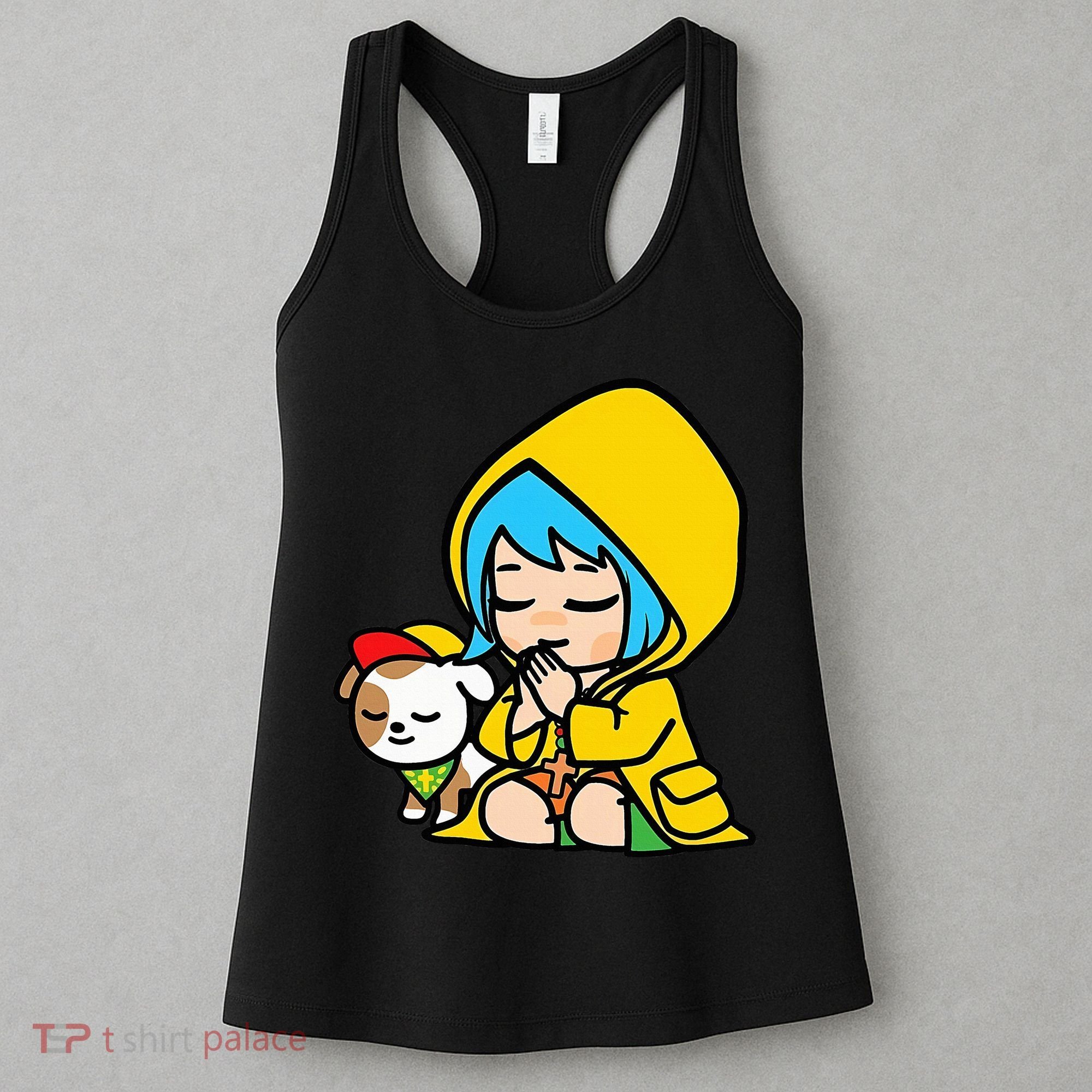 Luce Praying Catholic Pilgrim Vatican Anime Mascot 2025 Women's Tank Top