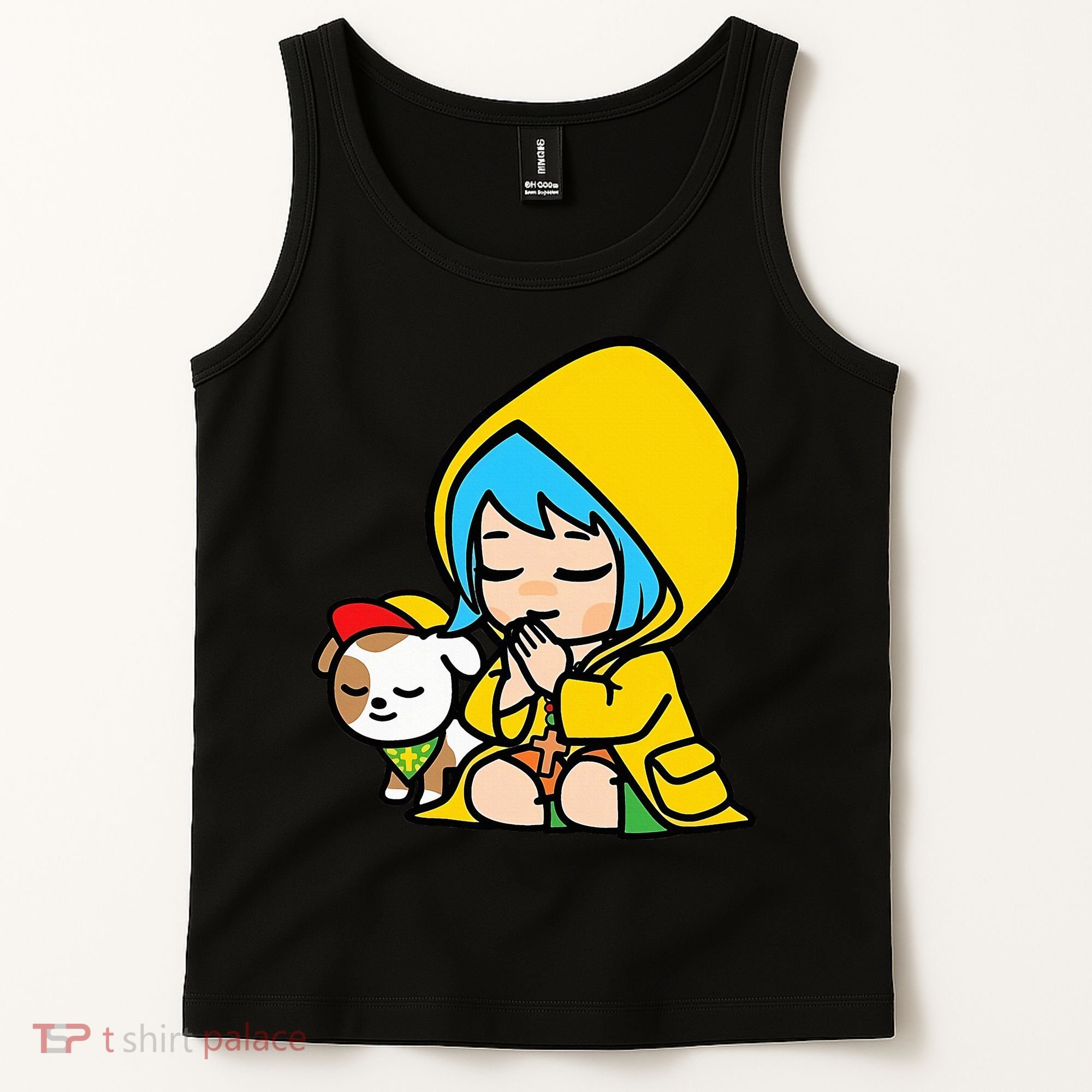 Luce Praying Catholic Pilgrim Vatican Anime Mascot 2025 Tank Top