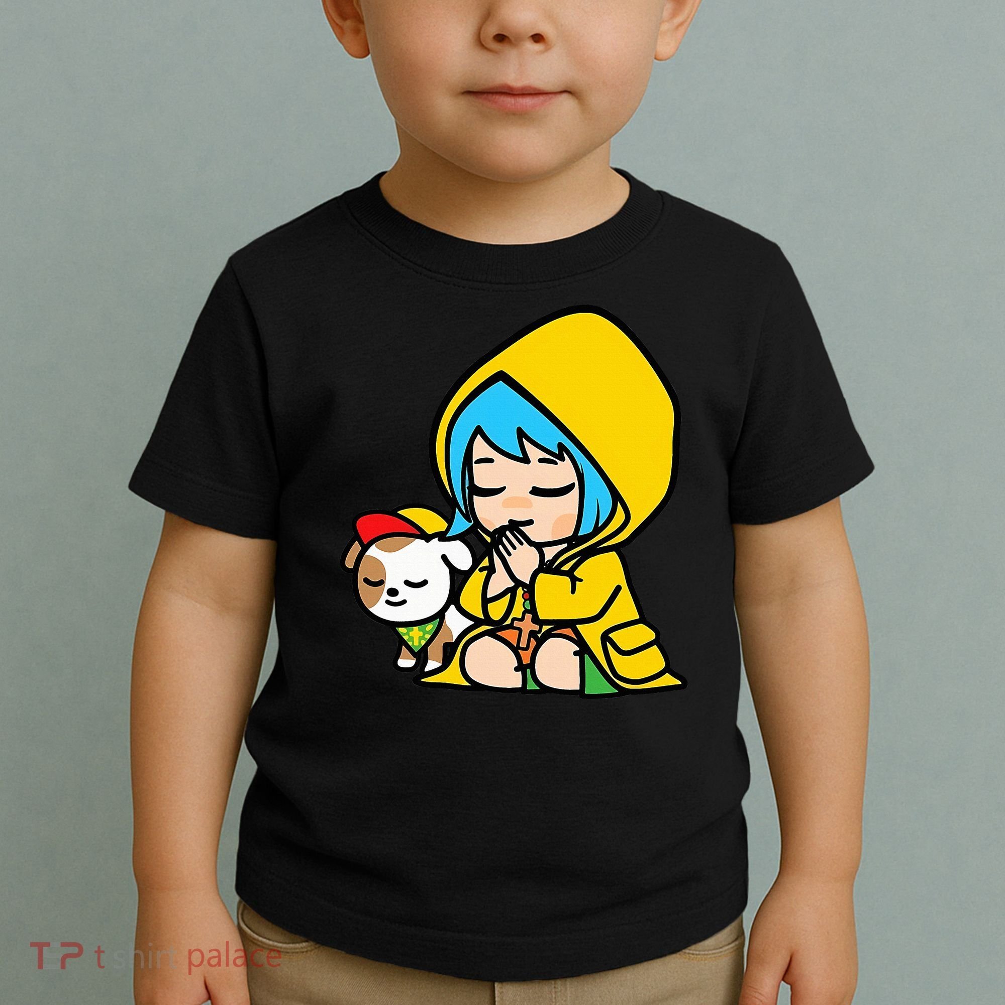 Luce Praying Catholic Pilgrim Vatican Anime Mascot 2025 Toddler T-Shirt