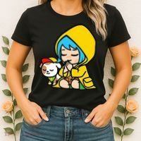 Luce Praying Catholic Pilgrim Vatican Anime Mascot 2025 Women's T-Shirt thumb 2