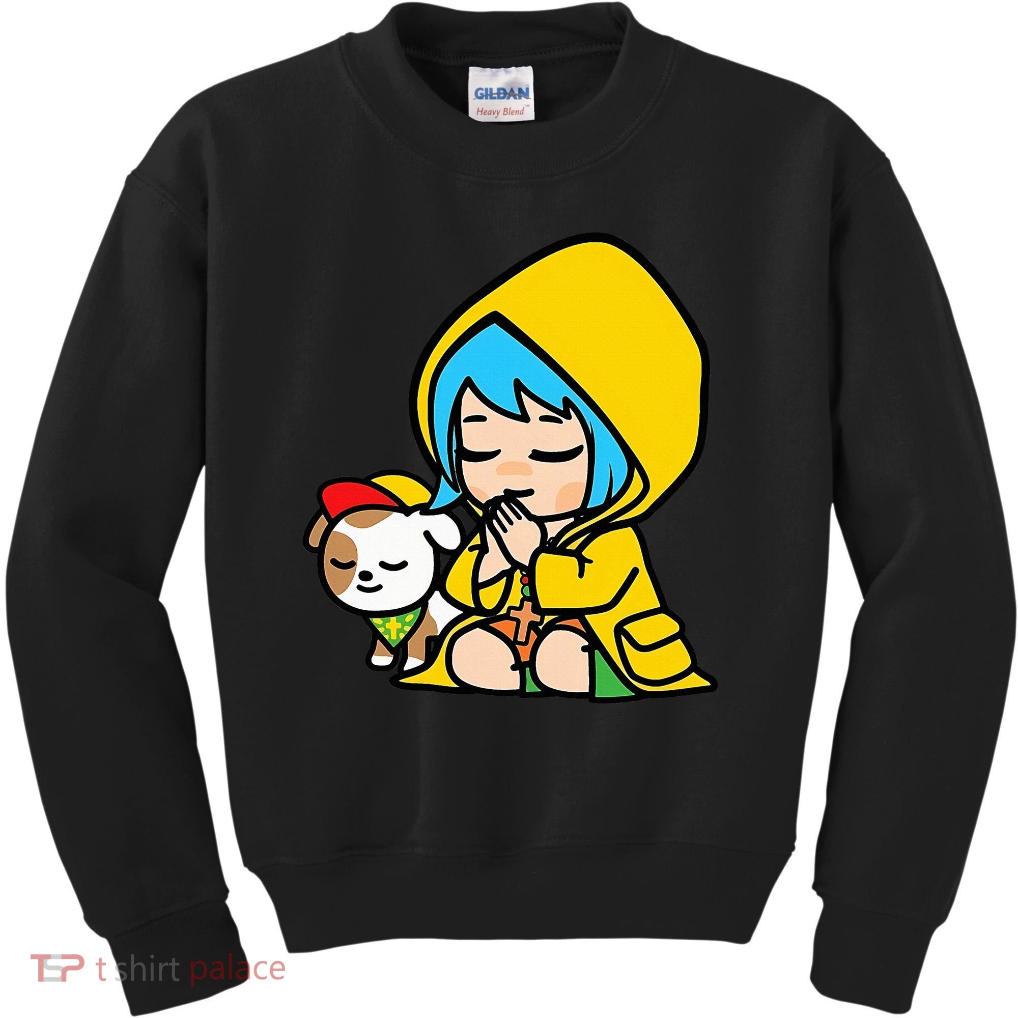 Luce Praying Catholic Pilgrim Vatican Anime Mascot 2025 Kids Sweatshirt