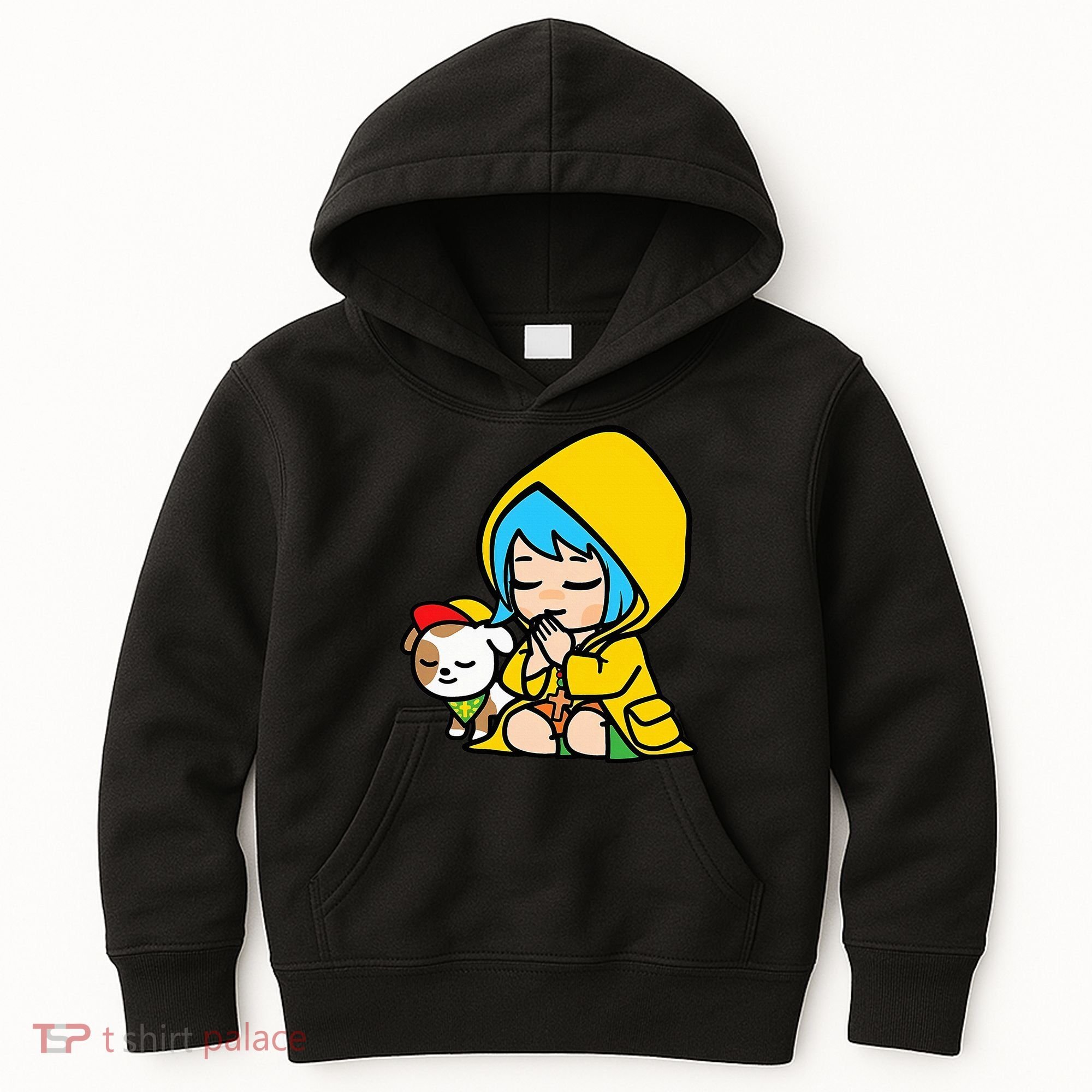 Luce Praying Catholic Pilgrim Vatican Anime Mascot 2025 Kids Hoodie