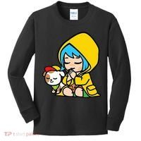 Luce Praying Catholic Pilgrim Vatican Anime Mascot 2025 Kids Long Sleeve Shirt thumb 0